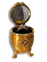 Vivian Alexander Guilloche  Silver Footed Boxes