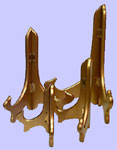 Plate Stands:  Gold Finish Plate Stand