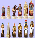 Egypt Vs Rome Chess Set