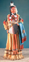 Blackfoot Woman  - Native Tribal Art Figurine