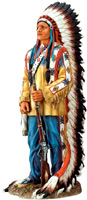 Sitting Bull  - Native Tribal Art Figurine