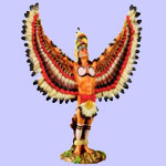 Native American  Cherokee Indian  - Native Tribal Art Figurine
