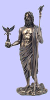 Fused Bronze Zeus Statue - Mythology