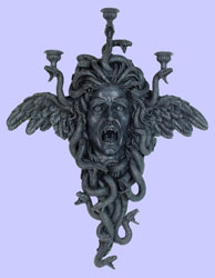 Medieval Medusa Candle Holder