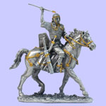 Medieval Knights In Armor On Horses