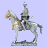 Medieval Knights In Armor On Horses