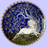Hutschenreuther - Unicorns In A Dreamer's Garden - Charlotte & William Hallett