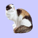 Scottish Fold Longhair Figurine - Domestic Cat