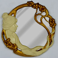 Art Nouveau Wall Mirror