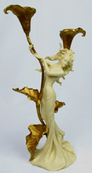 Art Nouveau Dual Candle Holder