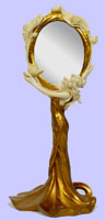 Art Nouveau Hand Mirror