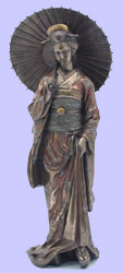 Geisha Mamehide - Oriental Figurines