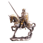 Medieval Knights In Armor On Horses