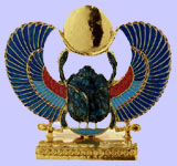 Winged Scarab - Egyptian Pewter Replicas
