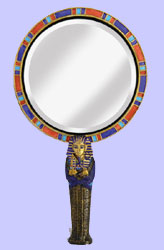 Sarcophagus Hand Mirror - Ancient Egyptian Reproductions