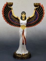 Cleopatra Candle Holder - Ancient Egyptian Style Furniture