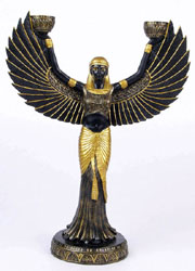 Cleopatra Candle Holder - Ancient Egyptian Style Furniture