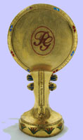 Egyptian Style Hand Mirror With Stand