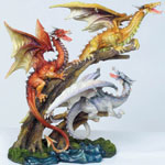 Three Dragons Figurine