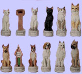 Dog Vs. Cat Chess Set