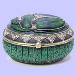 Austrian Crystal Jeweled Egyptian Box