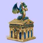 Acheloos - Defender of Mount Olympus - Pewter Dragon Trinket Box