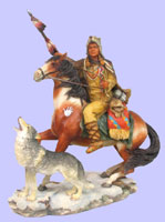 Native American  Spirit Wolf - Native American Indian