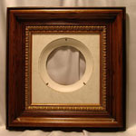 Walnut Brown Finish Wood Frame