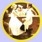 After The Prom  -  Norman Rockwell Plate