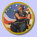 Rosie The Riveter  -  Norman Rockwell Plate