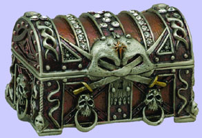 Pirate's Chest Jeweled Box 