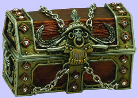 Pirate's Chest Jeweled Box 