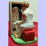 Girl At The Mirror - Day Dreaming - Norman Rockwell Figurine
