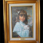 Buttons and Bows - Framed Sandra Kuck Limited Edition Lithograph