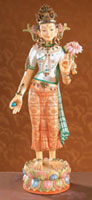 Tara w/ The Lotus Of Wisdom Eastern Enlightenment Indian Figurines
