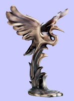 Fused Bronze Bird & Animal Sculpture Statues