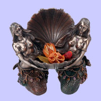 Twin Mermaid Trinket Tray