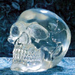 Small Clear Crystal Skull