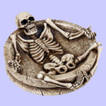 Lying Down Skeleton Ashtray