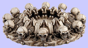 Twelve Bowing Skeletons Ashtray