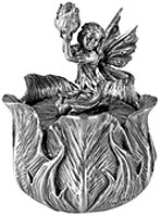 Poppy Bud Fairie Pewter Box