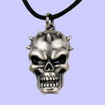 Spike Skull Head Pendant Costume Jewelry