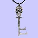 Skeleton Key Pendant Costume Jewelry