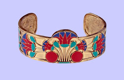 Cleopatra Lotus Bracelet Costume Jewelry