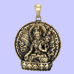 White Tara Pendant Costume Jewelry