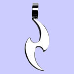 Double Claw Tribal Pendant Costume Jewelry
