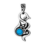 Tahitian Surf Pendant Costume Jewelry