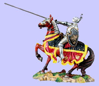 English Knight Of York On Horse