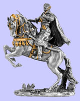 Muslim Warrior On Wild Horse