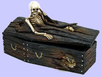 Skeleton Out of Coffin